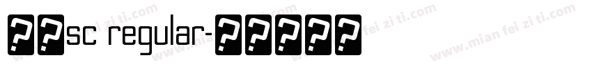 雅痞sc regular字体转换